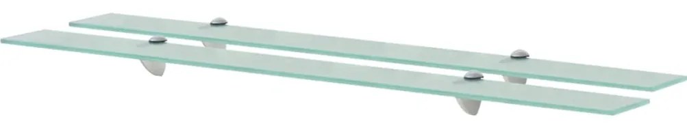 vidaXL Rafturi suspendate, 2 buc., 100 x 10 cm, sticlă, 8 mm