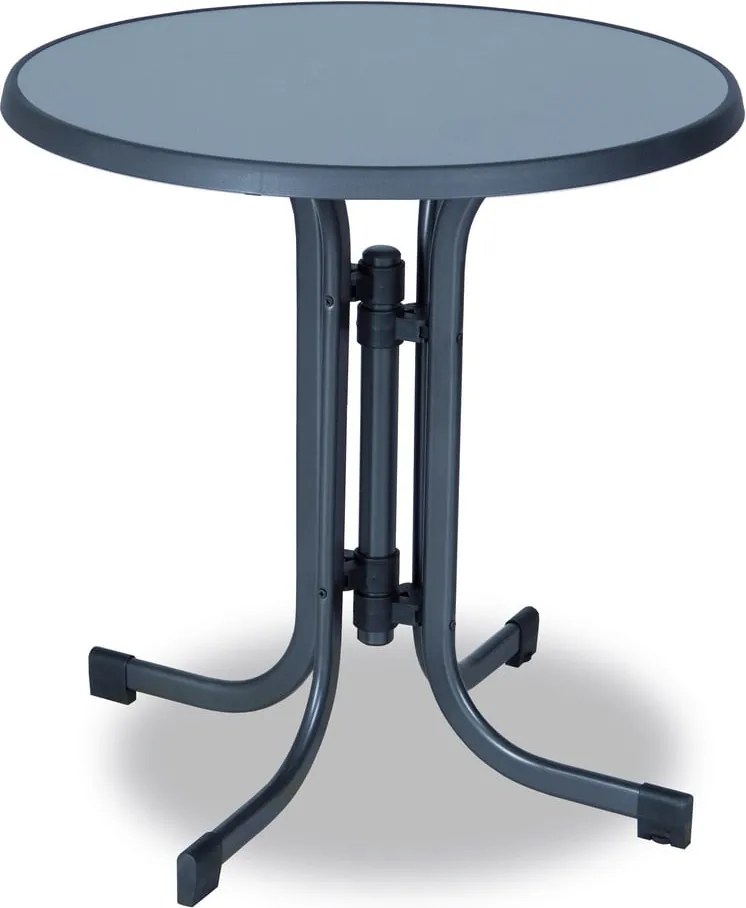 Masă de grădină rotundă din metal ø 70 cm Pizarra – Dajar