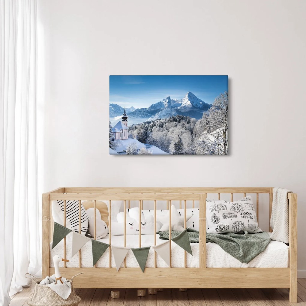 Tablou - O privire asupra peisajului de iarnă (90x60 cm)
