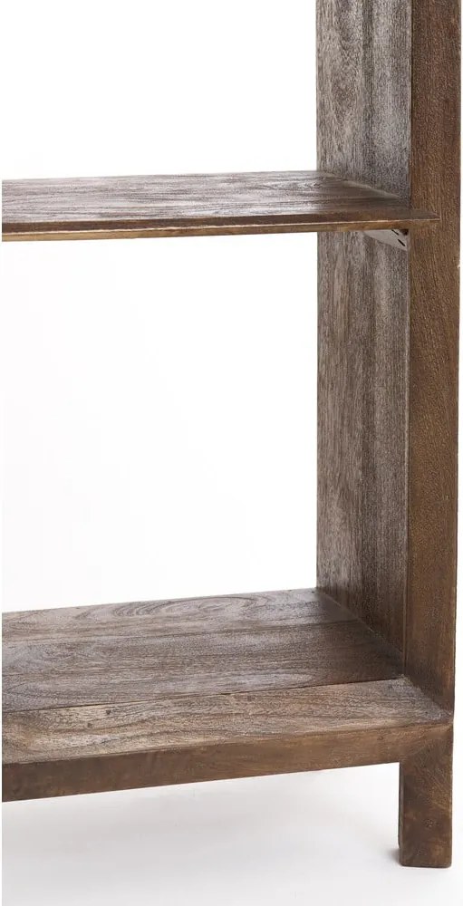 Bibliotecă în culoare naturală din lemn masiv de mango 95x190 cm Sondrio – Light &amp; Living