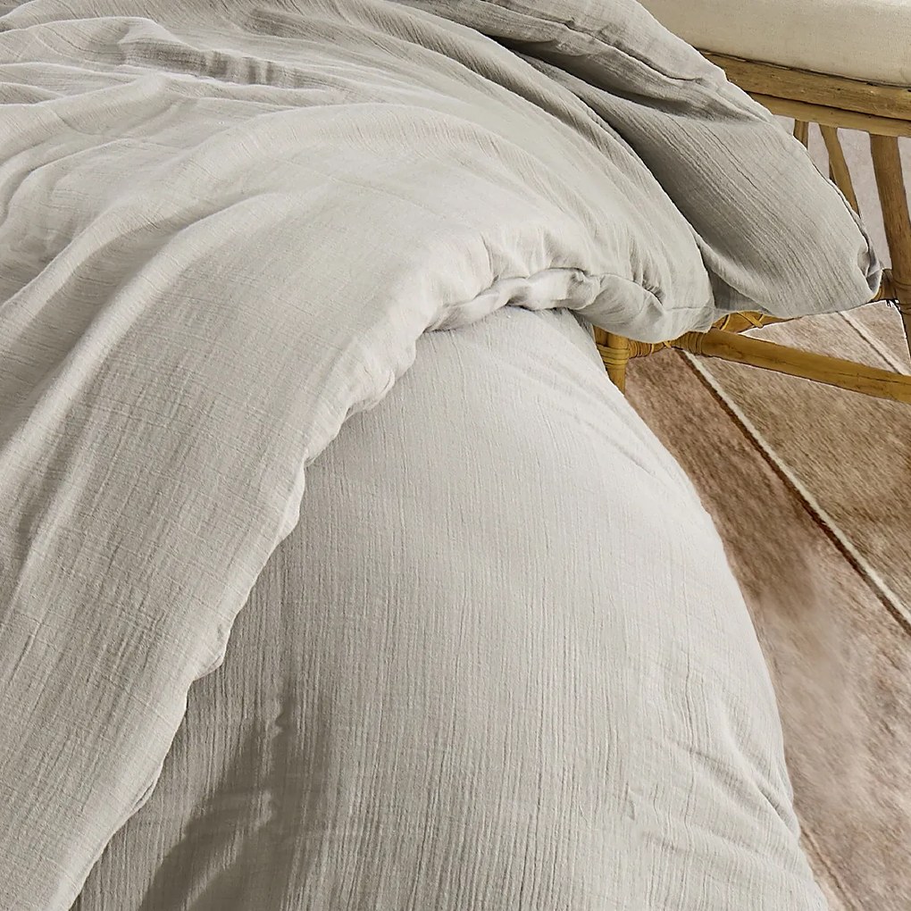 Lenjerie de pat din muselină 4Home Sand, 220 x 200 cm, 2 buc. 70 x 90 cm