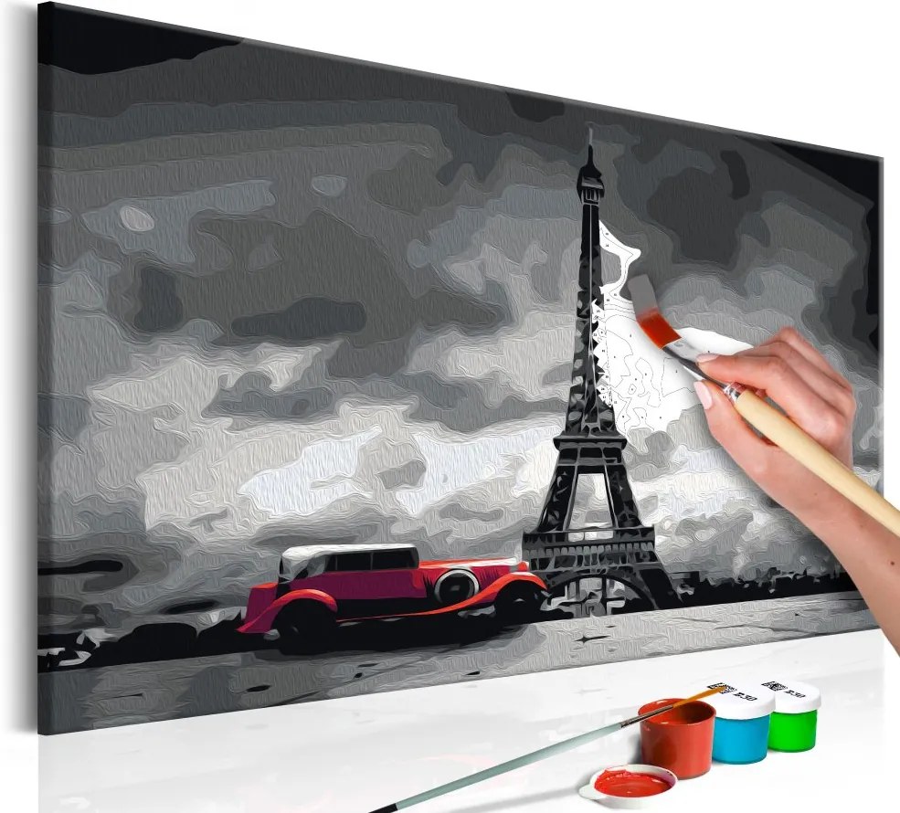Bimago Pictura pe numere - Paris (Red Limousine)