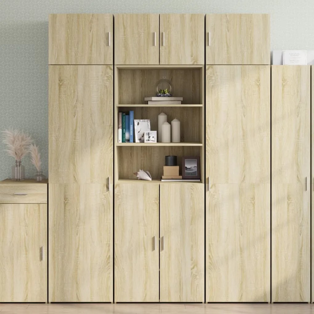 vidaXL Dulap înalt, stejar sonoma, 70x42,5x185 cm, lemn prelucrat