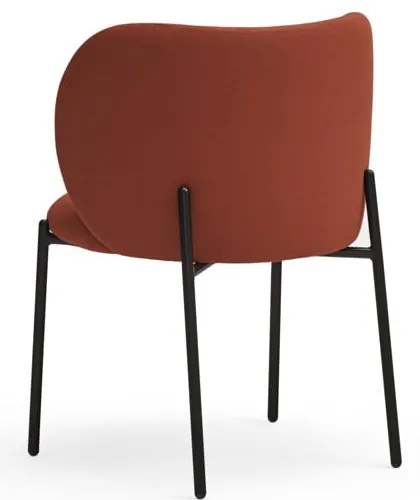 Set de scaune de sufragerie roșu 2 buc. tapițat Mogi – Teulat