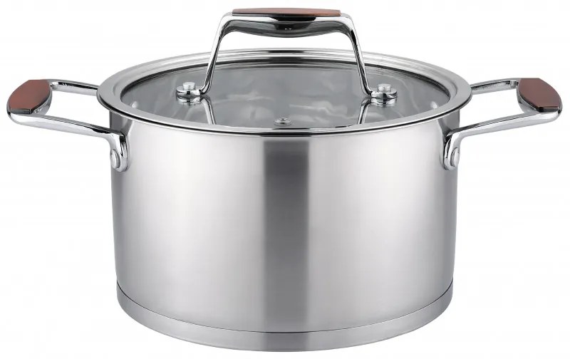 Oala Oliver Voltz OV51210P18 Berlin Premium Collection, 18 cm, 2.6 L, Otel inoxidabil 18/10, Inductie, Inox