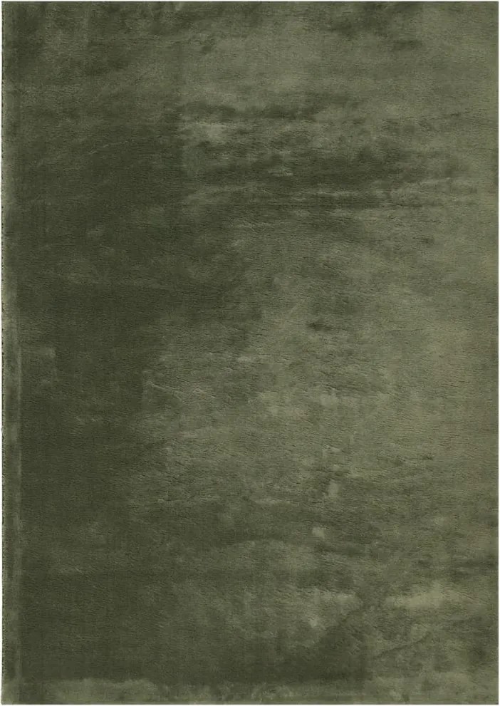 vidaXL Covor HUARTE, fir scurt moale și lavabil verde pădure 140x200cm