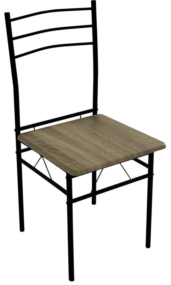 Set mobilier sufragerie Metabolicas (stejar sonoma + negru) (pentru 4 persoane). 1116415
