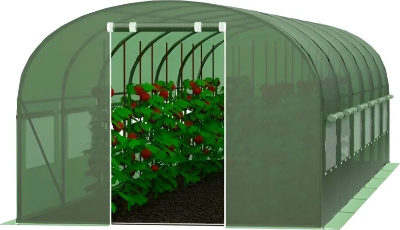 Politunel de grădină mare 4 x 6 m - înălțime 2,25 m