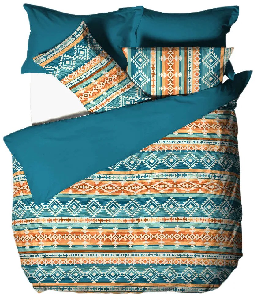 B.E.S. Petrovice Lenjerie de pat din flanel AztecSpirit, 140 x 200 cm, 70 x 90 cm