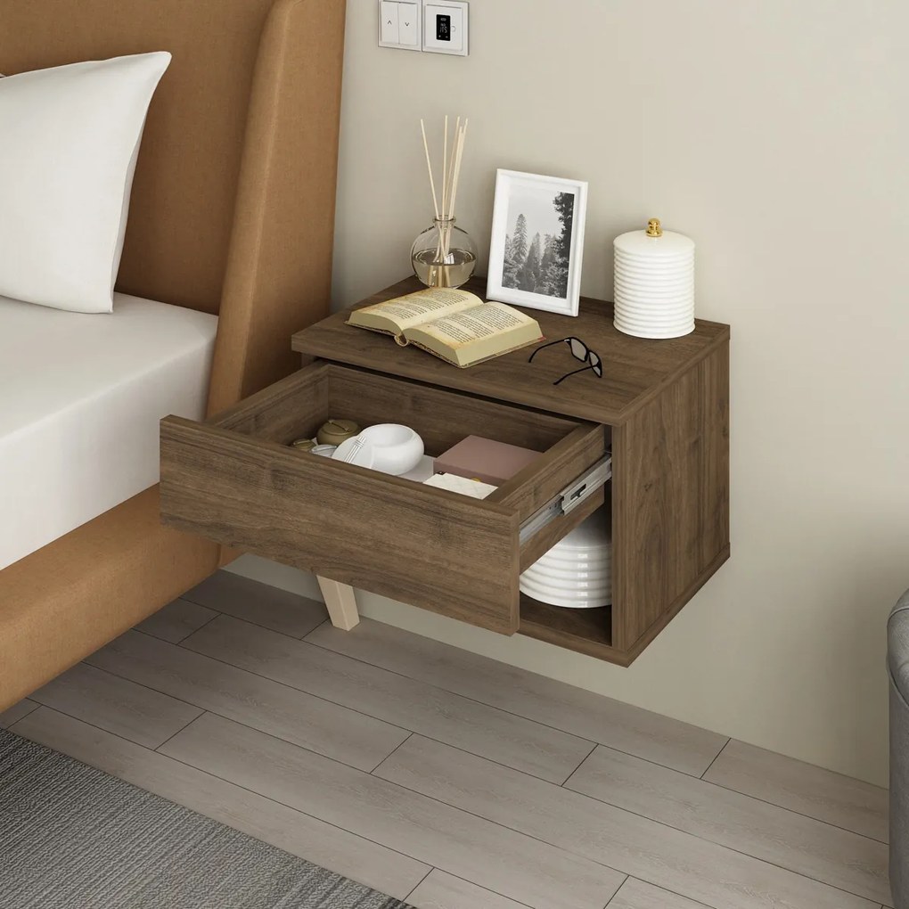 Măsuță de noptieră Ribes Walnut