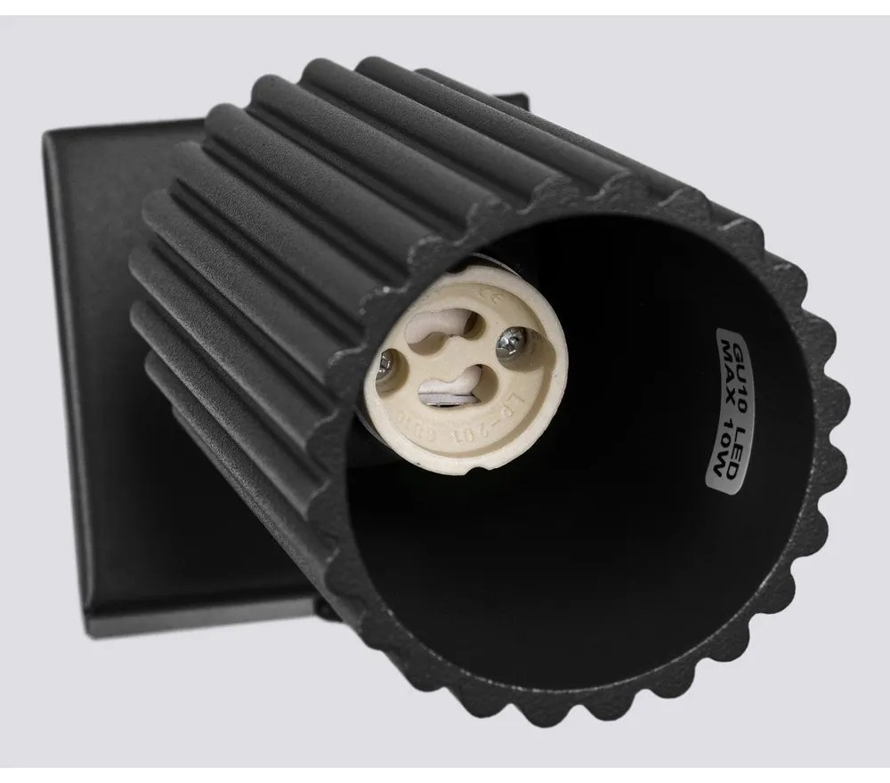 Spot negru 8x16 cm Gleam – Sollux