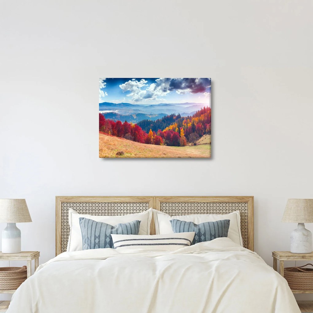 Tablou cu peisaj de toamnă pitoresc (70x50 cm)