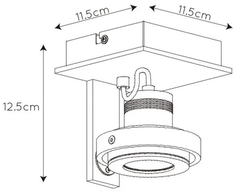 Spot LED Lucide 17906/06/31 GU10/5W/230V