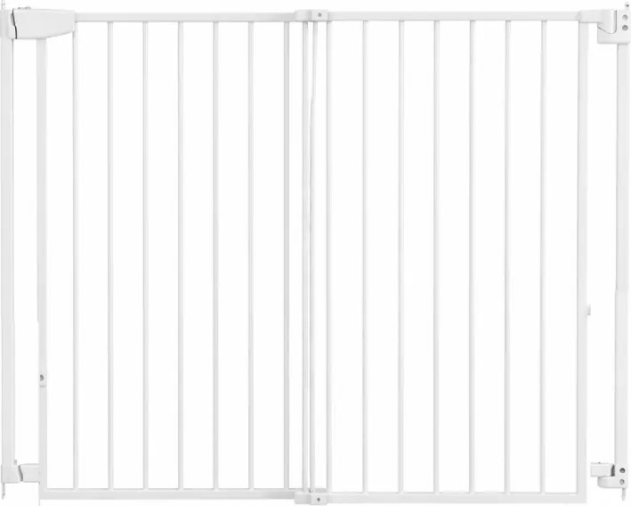 Poarta de siguranta extensibila Kidizi Medra 72 - 107 cm, montaj prin insurubare, alb