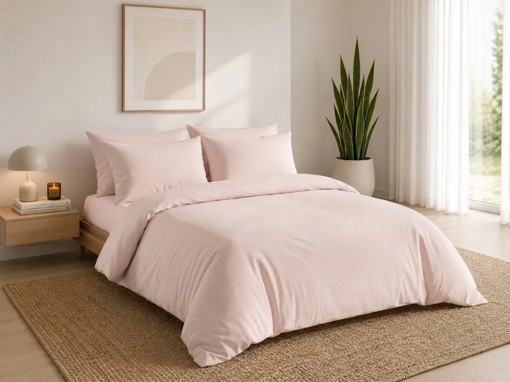 Lenjerie de pat din bumbac LINIE PINK roz Dimensiune lenjerie de pat: 70 x 90 cm | 140 x 200 cm