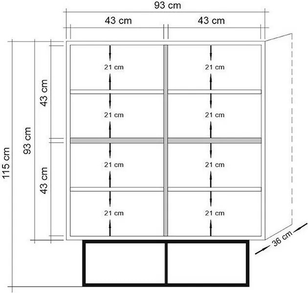 Dulap Quantum Atlantic Pine and Black