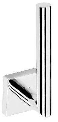 Suport de hârtie igienică din alamă Sapho X-Square, argintiu