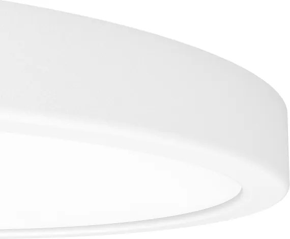 Eglo 901377 - Plafonieră LED RGBW dimabilă cu sticlă fumurie FUEVA-Z LED/14,3W/230V 27,8cm IP44 alb