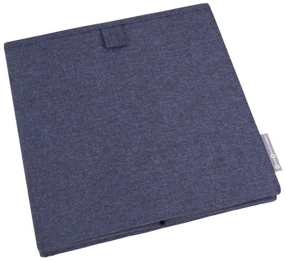 Cutie de depozitare Bigso Box of Sweden Cube, albastru