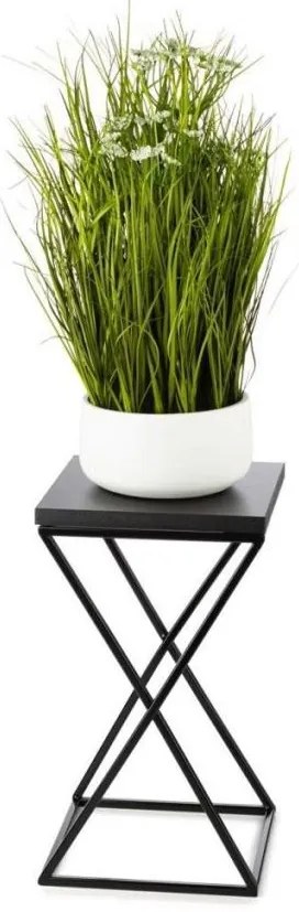 Suport pentru flori LOFT 40x24 cm negru
