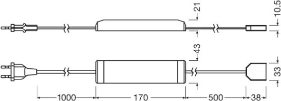 Osram - bandă LED reglabilă FLEX ACOUSTIC 2,6m LED/29W/230V + telecomandă