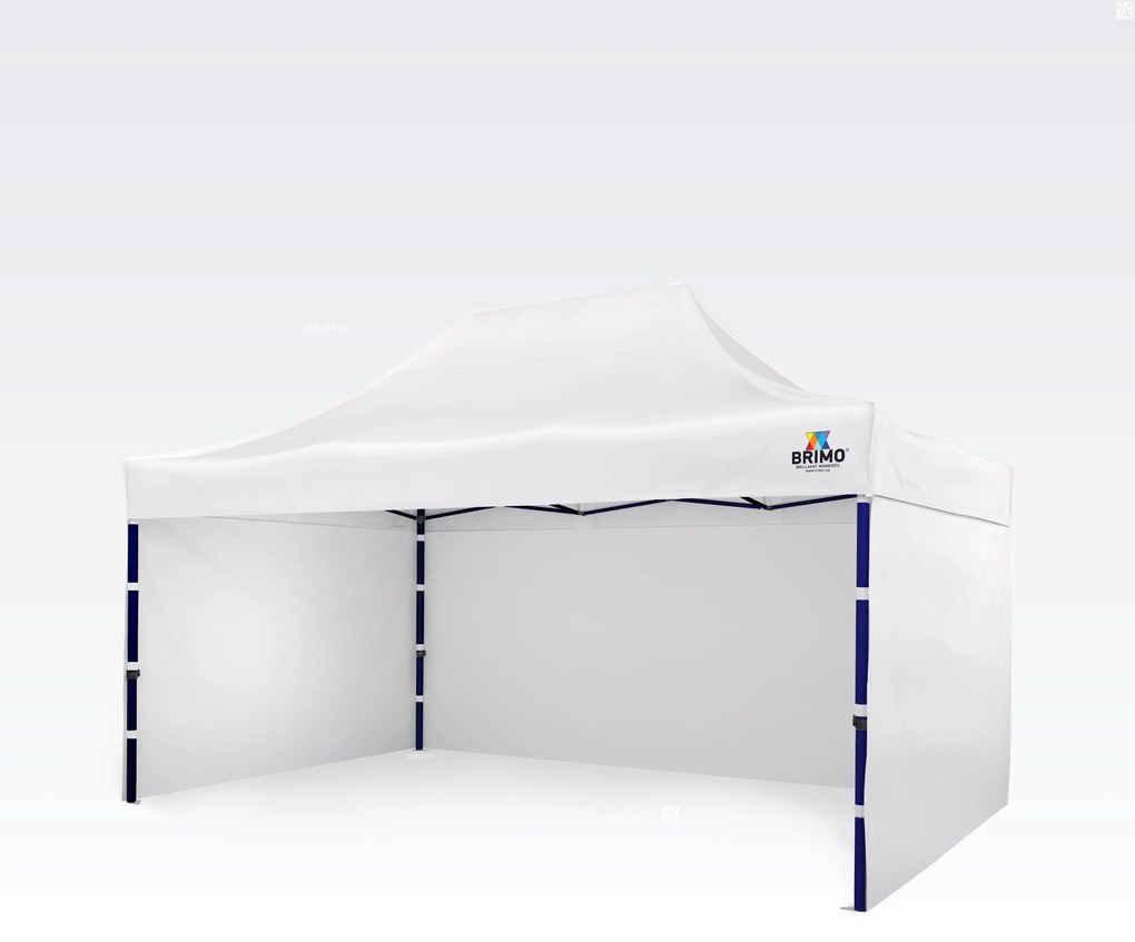 Standuri de vânzare 3x4,5 m cu 3 pereți | Asamblare rapidă, 12,5 m² - cu 3 pereți - Alb