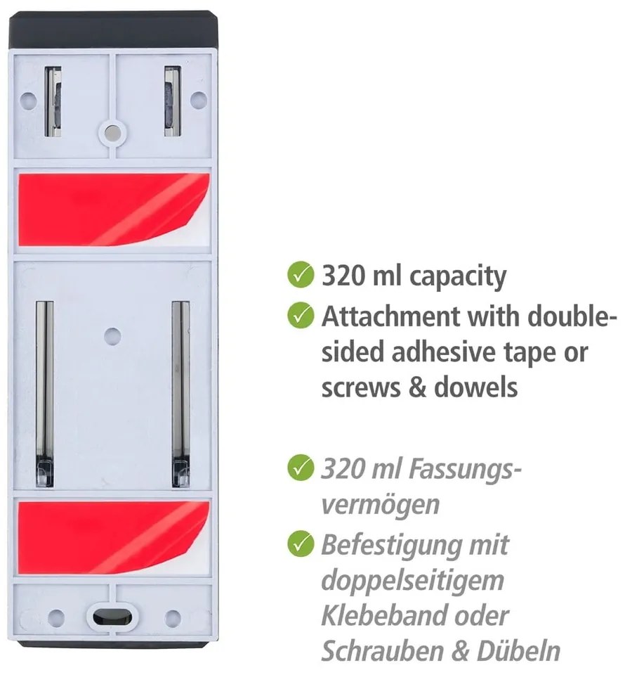 Dozator de săpun lichid de montat pe perete din plastic 0.32 l Istres – Wenko