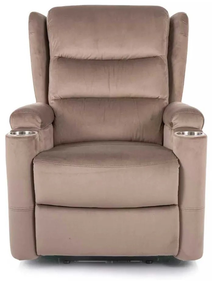 Scaun reclinabil Pontils Velvet, bej