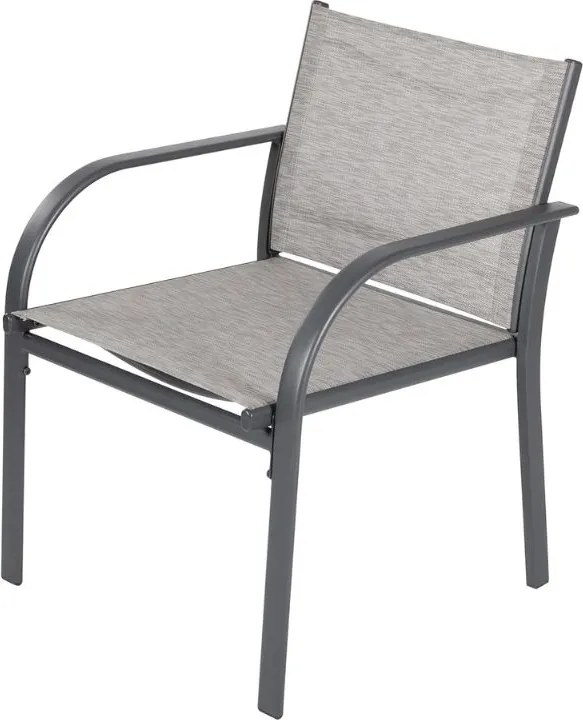 Set de gradina LOUNGE cu fotolii, bancuta si masuta, gri