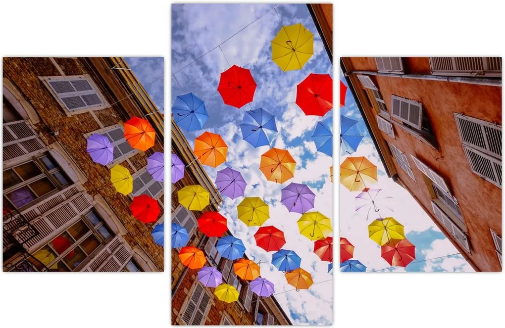 Tablou - Umbrele colorate (90x60 cm)