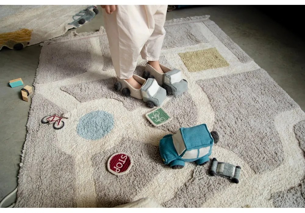 Coșuri de jucării pentru copii 2 buc. din material textil 24x14x8 cm Truck – Lorena Canals