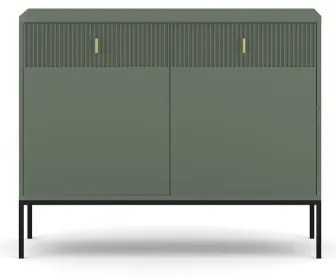Comodă SUE verde/neagră