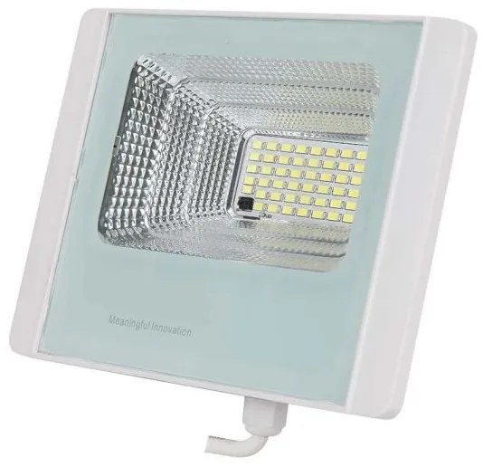 Proiector solar LED exterior 12W, 3,2V, IP65, 4000K cu telecomandă