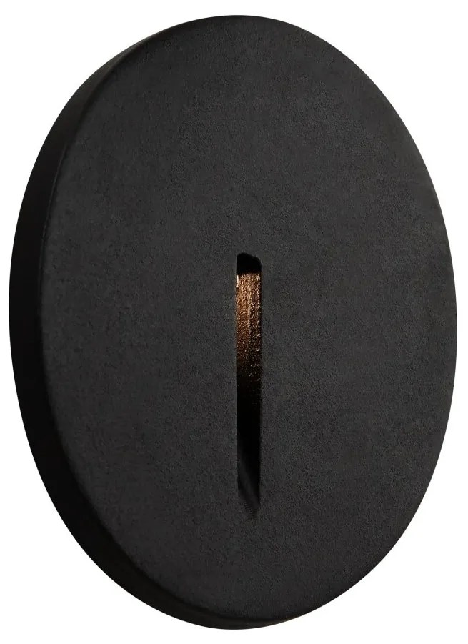 Spot LED incastrabil scari / perete exterior IP54 Lock negru