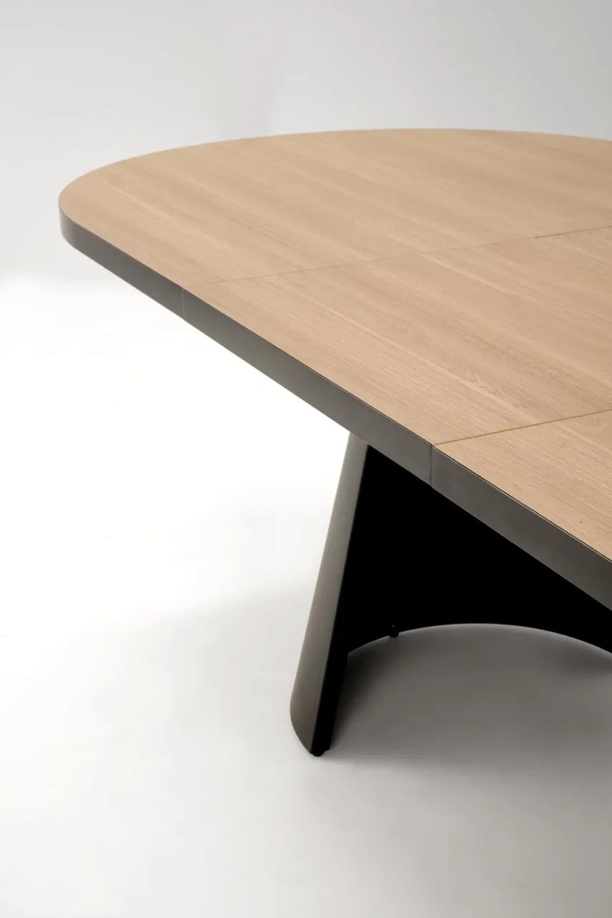 Masa extensibila Giacomo natur/negru L180-240 cm