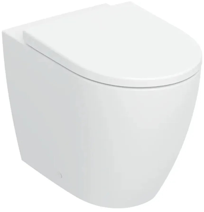 Set vas WC pe pardoseala Geberit iCon BTW TurboFlush cu capac softclose alb lucios