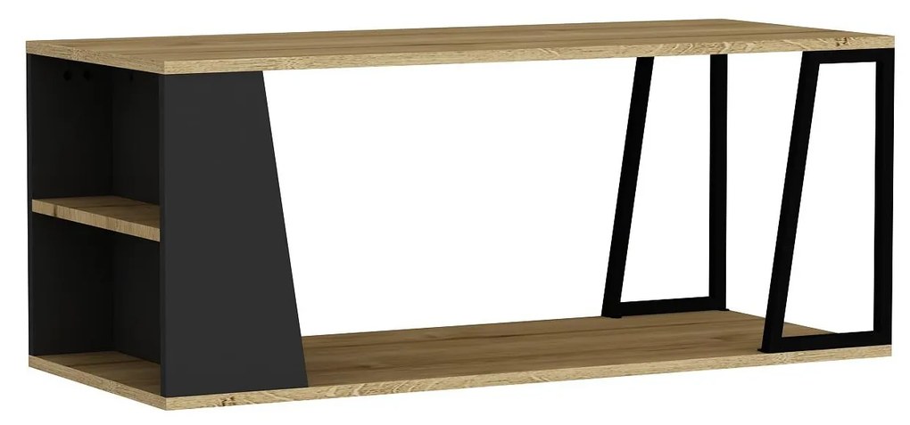 Măsuță de cafea Nidupe 2 (stejar zafir + negru) . 1093295