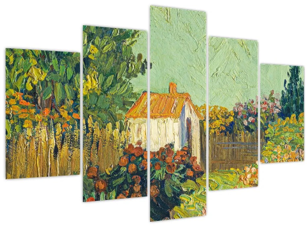 Tablou - Imitator of Vincent van Gogh, Landscape, reproducere (150x105 cm)