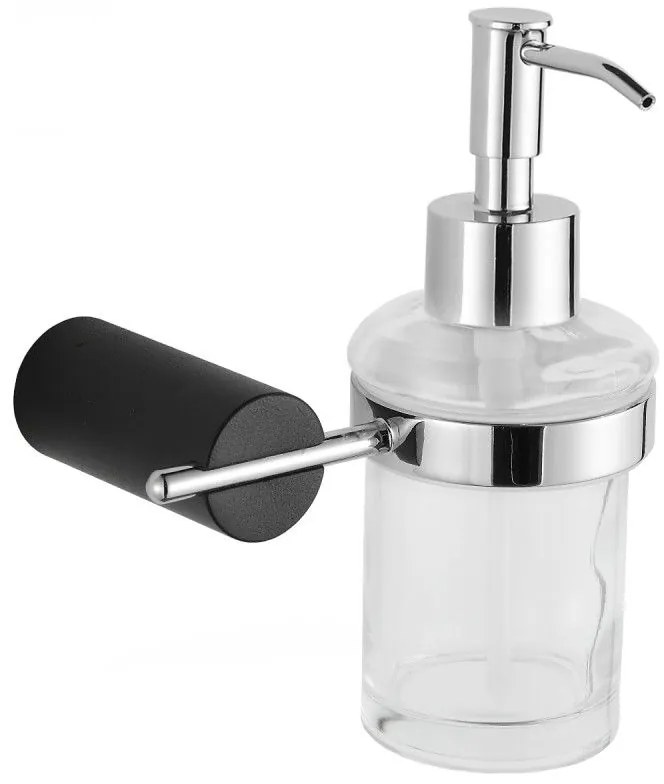 Mexen Aron dozator de săpun, Neagră/Crom - 70881388-07