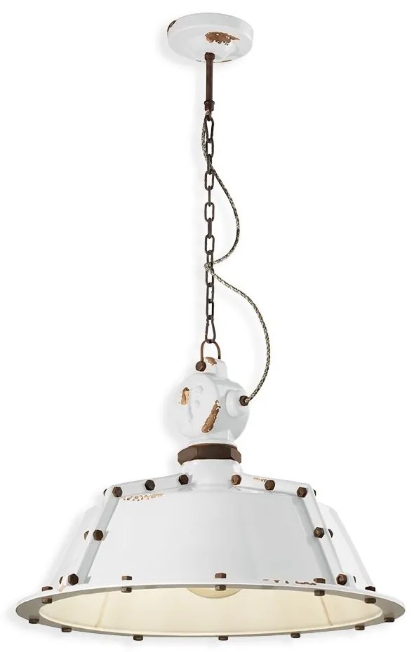 Lustra design retro realizata manual din ceramica INDUSTRIAL