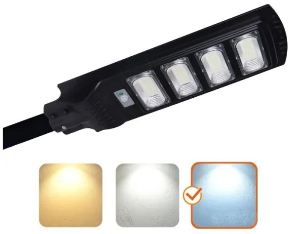 Lampă stradală solară cu senzor URBI LED/11W/3,2V 6500K + telecomandă IP54