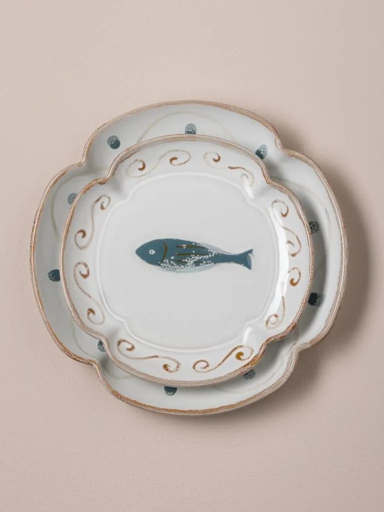 Set 2 farfurii din ceramică, Ø20,3 cm, "Marine"