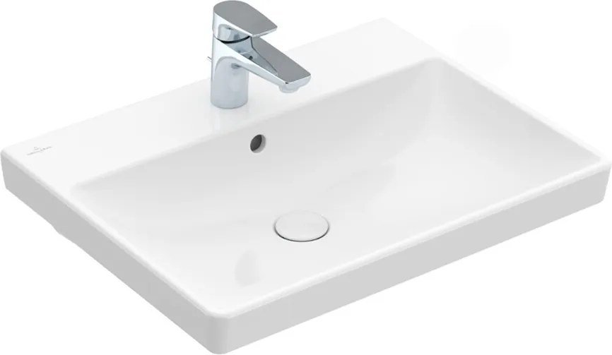 Lavoar pe mobilier Villeroy&Boch Avento alb lucios 60x47 cm alb - White Alpin CeramicPlus