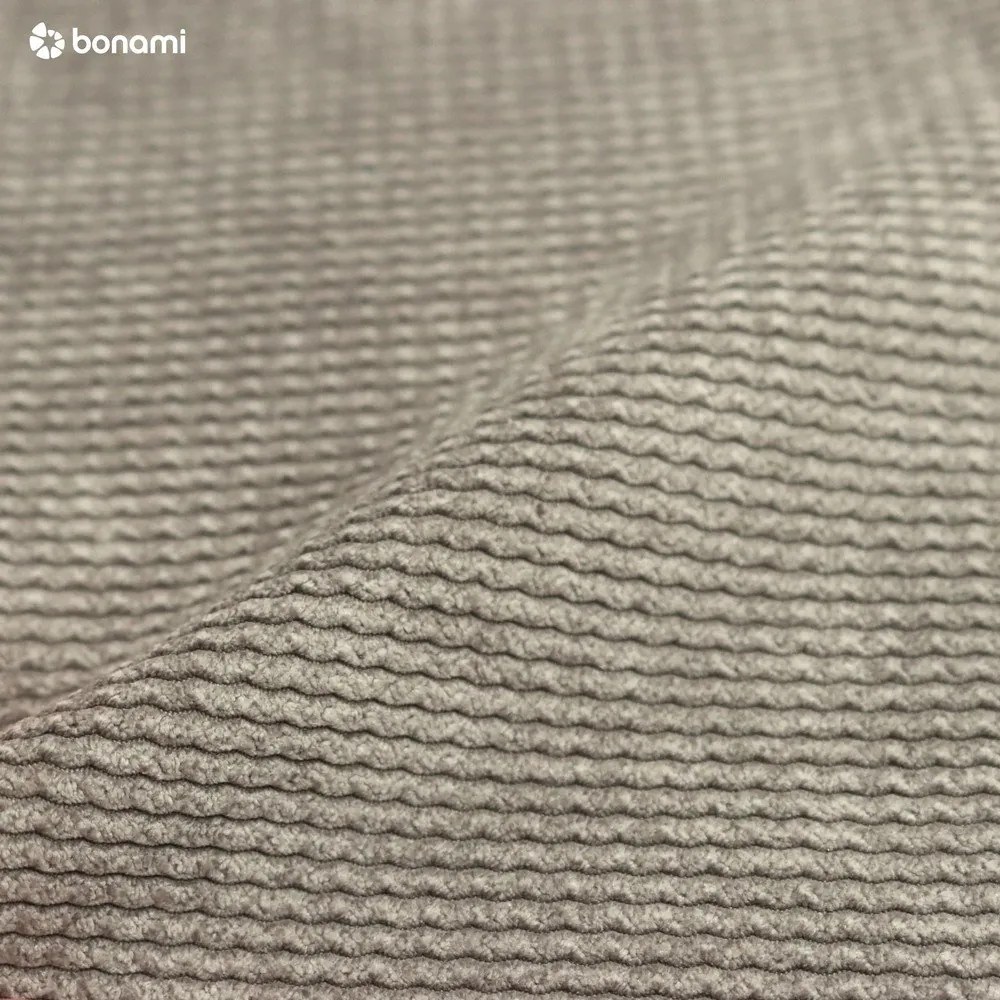 Canapea gri extensibilă/cu spațiu de depozitare cu tapițerie din catifea reiată 215 cm Bjork – Bonami Selection