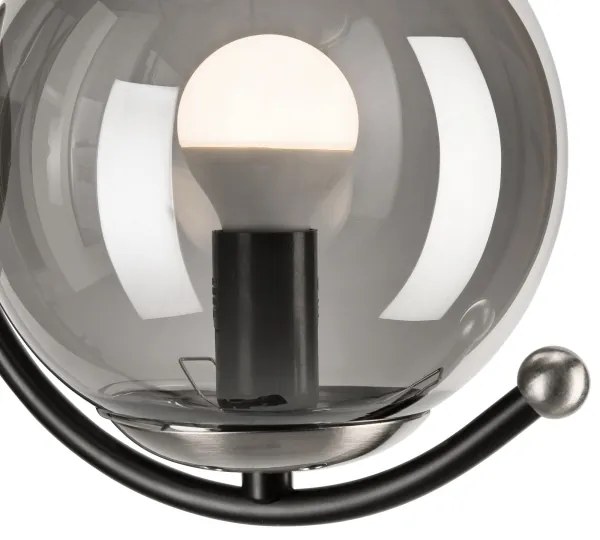 Aplică GEORGIA 1xE14/5W/230V crom mat/fumuriu