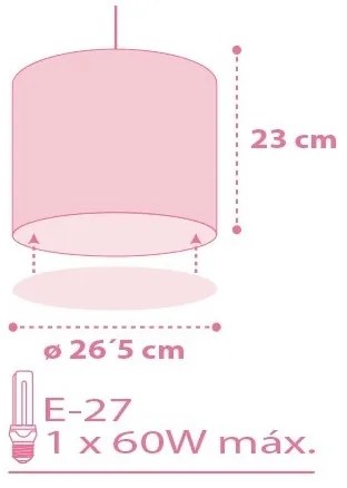 Lustră pentru copii Dalber 62002S COLORS 1xE27/60W/230V