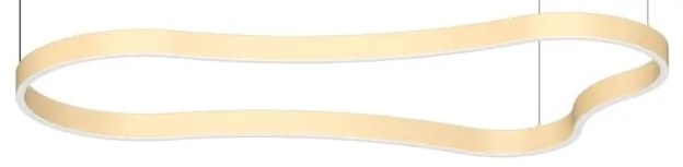 Lustra LED suspendata Waves-2 sp aurie