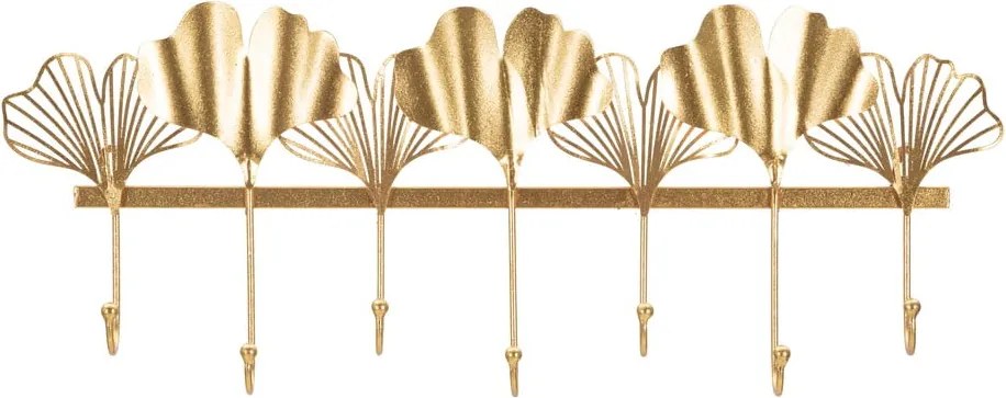 Cuier de perete Mauro Ferretti Leaves, auriu