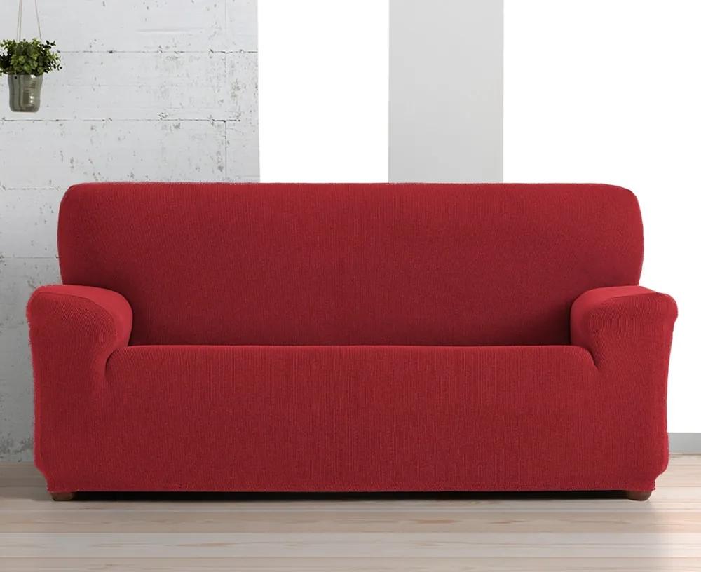 Husa Creta pentru canapea cu 3 locuri, rosu 180-230 cm