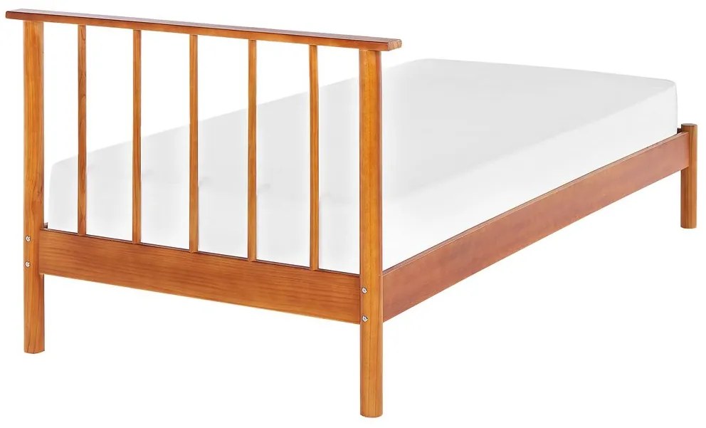 Pat 90x200 cm Barbar (lemn deschis) (cu lamele). 1035518